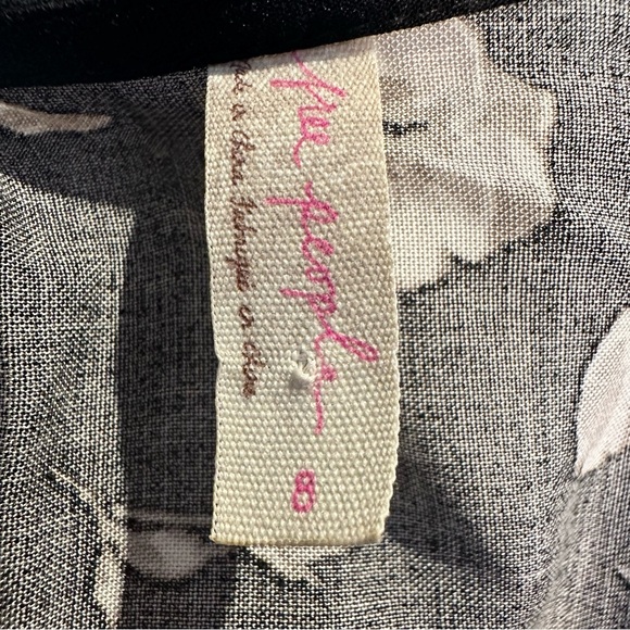 Free People Black and White Midi Dress - Picture 8 of 11